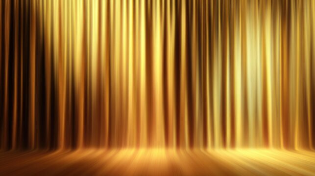 Golden curtain stage background
