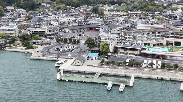 MATSUSHIMA, JAPAN.Rocky shoreline view April 28 2026