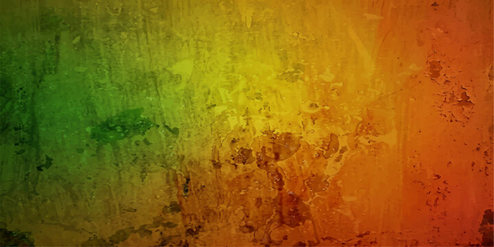 Abstract textured background with vibrant Rasta colors of green, yellow, and red, creating a visually dynamic and symbolic representation.