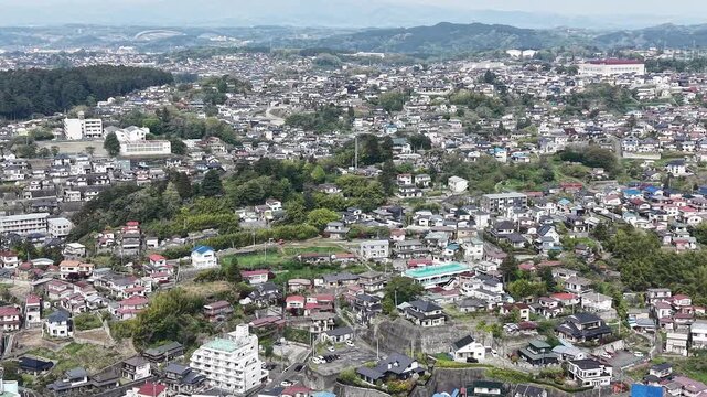 SHIOGAMA, JAPAN.Coastal cityscape view April 28 2026