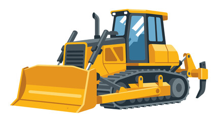 Obraz premium Heavy Construction Bulldozer Equipment for Earthmoving Projects.