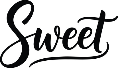Elegant typography on transparent background sweet calligraphy design © GUPISHOR