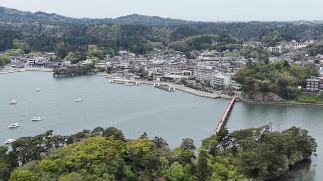 MATSUSHIMA, JAPAN.Bridge over bay April 28 2026