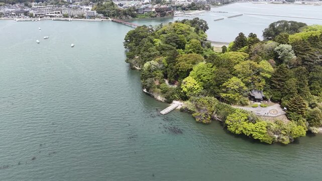 MATSUSHIMA, JAPAN.Forested island views April 28 2026
