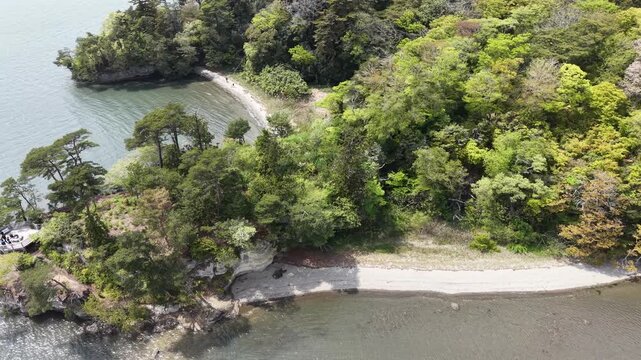 MATSUSHIMA, JAPAN.Forested island views April 28 2026