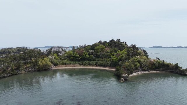 MATSUSHIMA, JAPAN.Forested island views April 28 2026