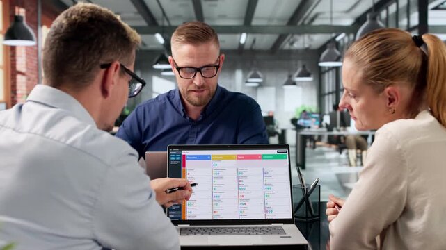 Agile Manager Leads Diverse Team Planning Tasks