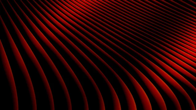 Abstract red wavy lines background featuring smooth flowing curves and dynamic geometric patterns creating a modern minimalist aesthetic for digital design projects