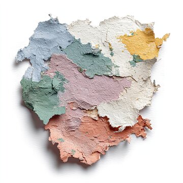 Abstract Watercolor Texture Background with Soft Blended Pastel Colors and Paint Strokes