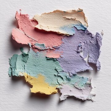 Abstract Watercolor Paint Texture with Soft Blended Layers and Pastel Colors