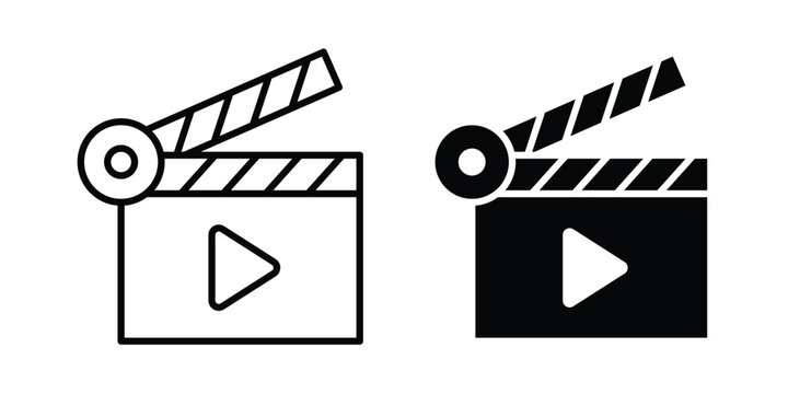 Film clapperboard icon