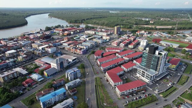 Sarikei, Malaysia &ndash; May 27, 2026: The Landmark Buildings and Tourist Attractions of Sarikei