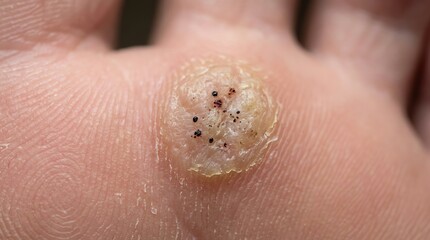 Fototapeta premium Close-up of Skin with Pimple and Blackheads.
