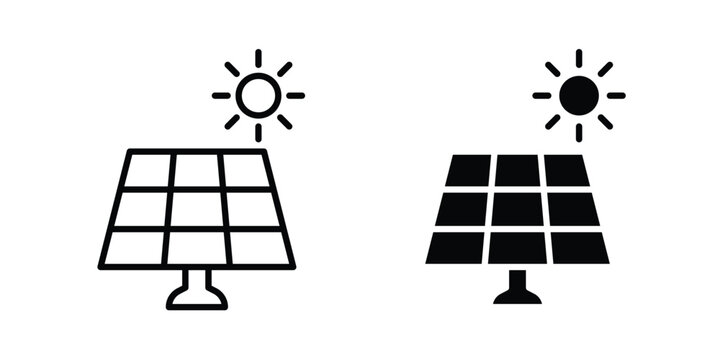 Solar panel icon