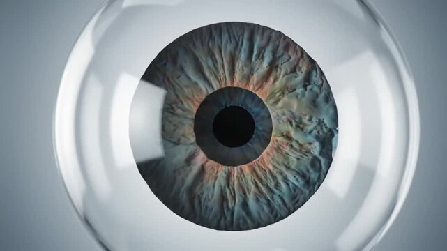 Eye Anatomy Zoom With Iris And Cornea