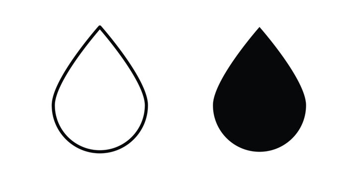Water drop shape icon