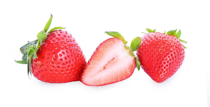 Strawberry isolated on white background.