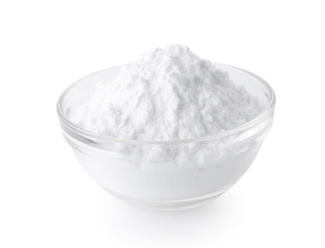 tapioca flour isolated on white background.