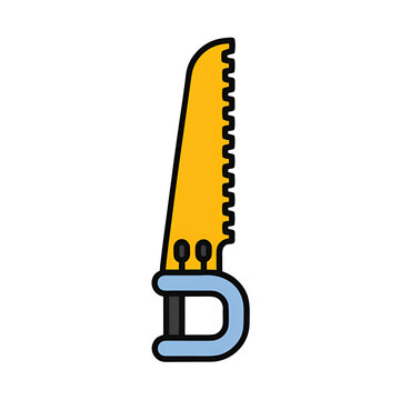 home hand saw icon cartoon of home hand saw vector