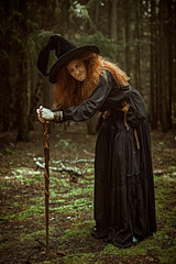 Naklejka premium Mystic Forest Witch