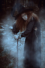 Naklejka premium Haunted Woodland Sorceress