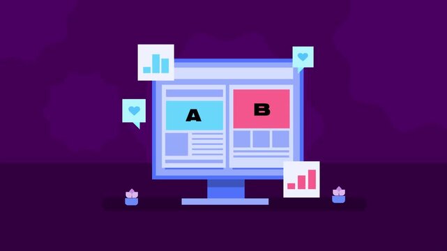 Business performs AB tests on landing pages to measure and compare conversion rates. Companies determine their strategies based on AB test results.