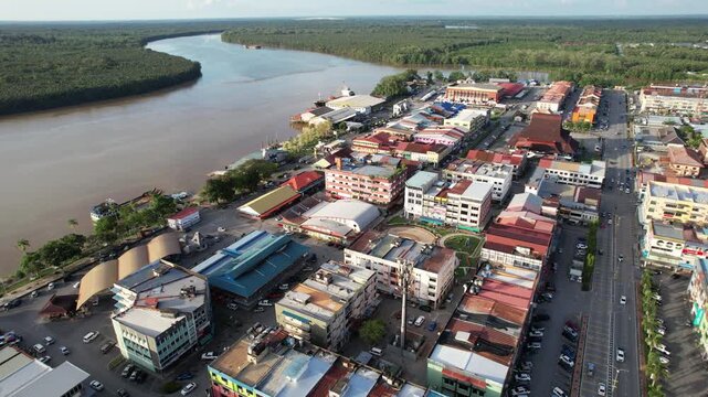 Sarikei, Malaysia &ndash; May 27, 2026: The Landmark Buildings and Tourist Attractions of Sarikei