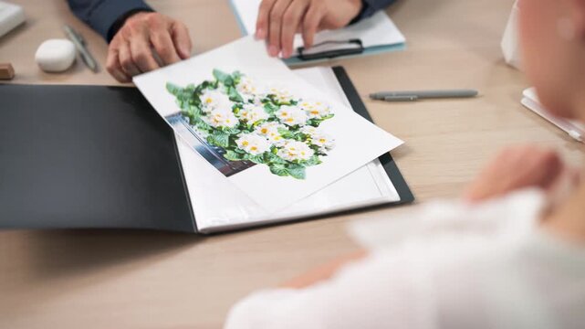 Funeral Director Calmly Helps Female Client Plan Memorial Service
