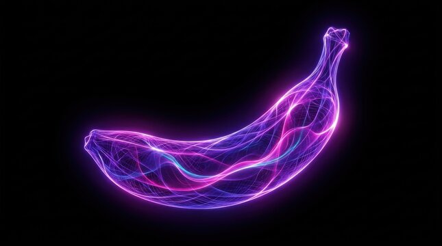 Abstract flowing waves of glowing light and smoke in a colorful abstract background with smooth curves and energy lines banna