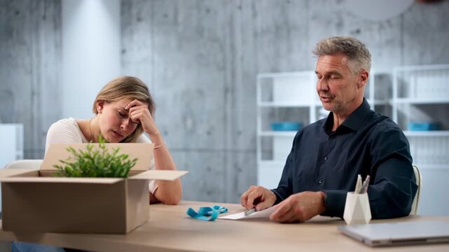 Human Resources Manager Discussing Severance Terms