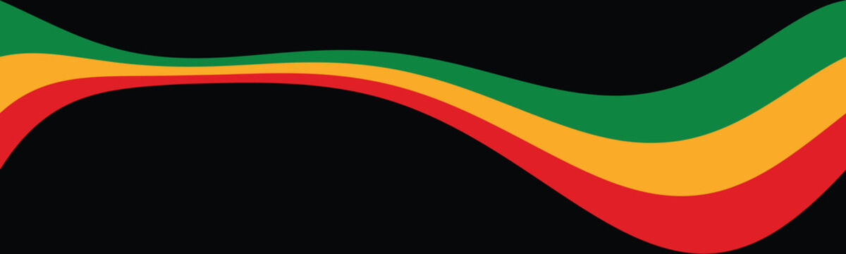 Juneteenth, Freedom day vector flag design with Red, yellow and green geometric abstract background pattern for African American culture, event, card, web banner, social media, poster