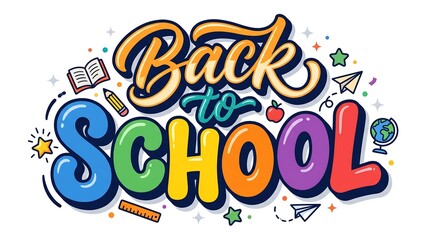 Colorful back to school illustration vector and Back to School 2026, Back to School Poster Design 2026, School Admission