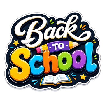 Back to school colorful retro badge sticker and Back to School 2026, Back to School Poster Design 2026, School Admission