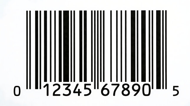Close-up of black barcode on white background