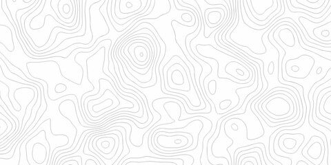 Obraz premium Minimal white landscape topography map area wallpaper. minimal topo paper lines. Topographic contour lines grid map fabric pattern. Geographic mountain relief. Contour hiking design.