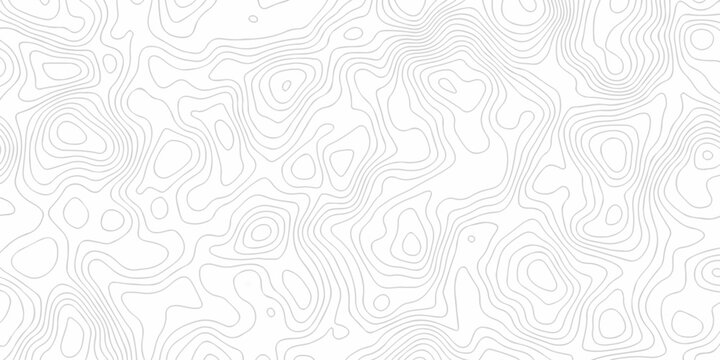 Minimal white landscape topography map area wallpaper. minimal topo paper lines. Topographic contour lines grid map fabric pattern. Geographic mountain relief. Contour hiking design.