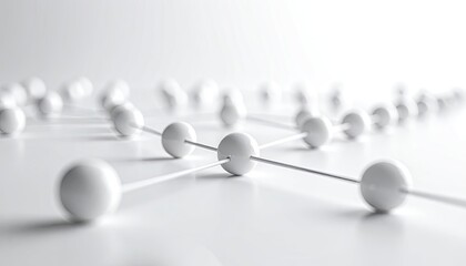 Abstract representation of a network structure with interconnected nodes.