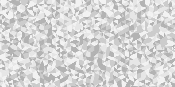 Vector paper triangle creative diamond surface rectangle technology white and gray randomly low polygon wallpaper background. Polygon mosaic triangle, business banner corporate background.