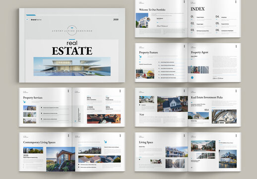 Real Estate Brochure Landscape Layout