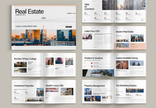Real Estate Brochure Landscape Layout