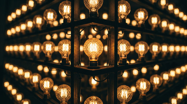 Luxury Geometric Lantern with Warm Light