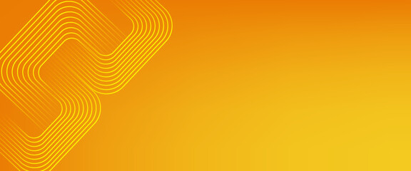 Orange abstract background. Minimal pattern. Vibrant gradient geometric lines. Modern design. Suit for banner, cover, business, flyer, poster, website, brochure, corporate © rayyanka