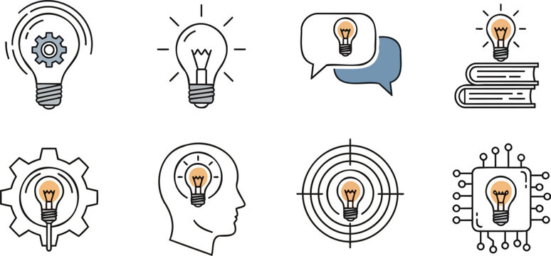 Lightbulb icons represent creative ideas daily.