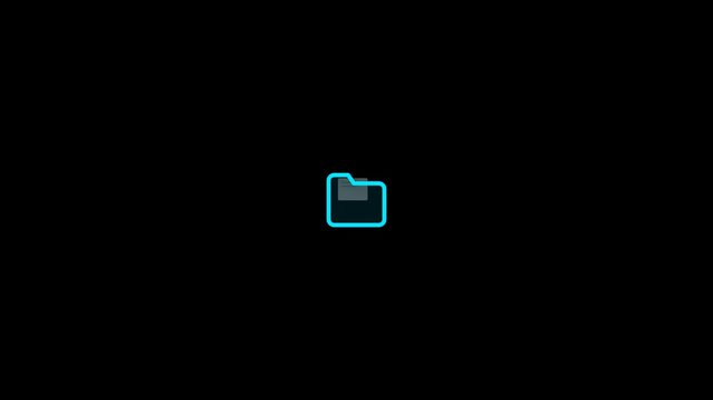 Cyan cloud data synchronization administration data entry folder animation
