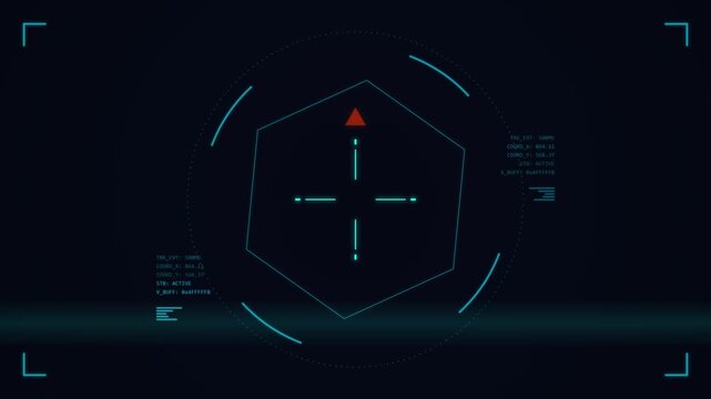 HUD Weapon Interface Animation display