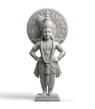 3d AI Generated of Ashadi Ekadashi festival of Lord Vitthal, Panduranga from Pandharpur, Maharashtra, India. Happy Ashadi Ekadashi