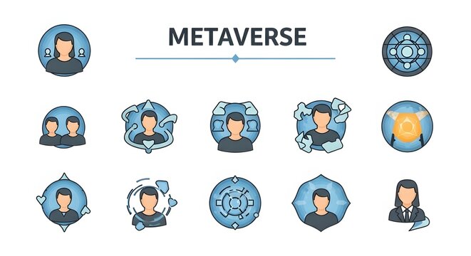 Metaverse user digital avatars and cyber profile collection