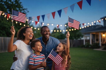 Naklejka premium Independence Day, 4th of July, Fourth of July, USA, America, 