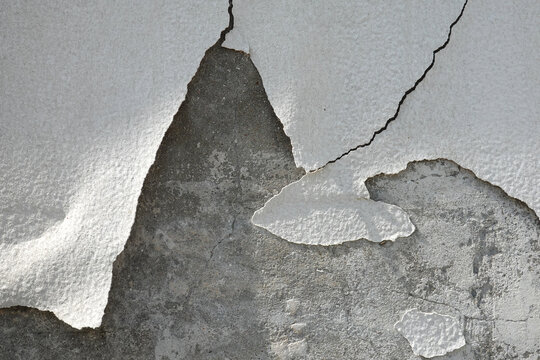 Cr&eacute;pi qui se d&eacute;colle sur un mur