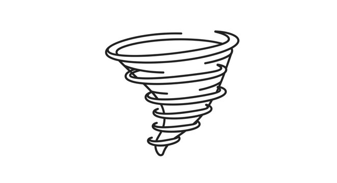 Tornado Weather Storm Wind Twister Illustration.